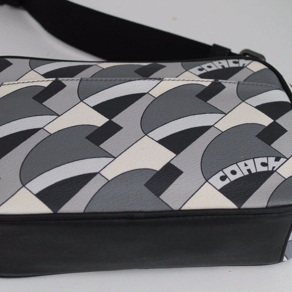 NWT Coach 1976 Graham deco bridge print leather crossbody bag COLORBLOCK purse - Picture 8 of 15